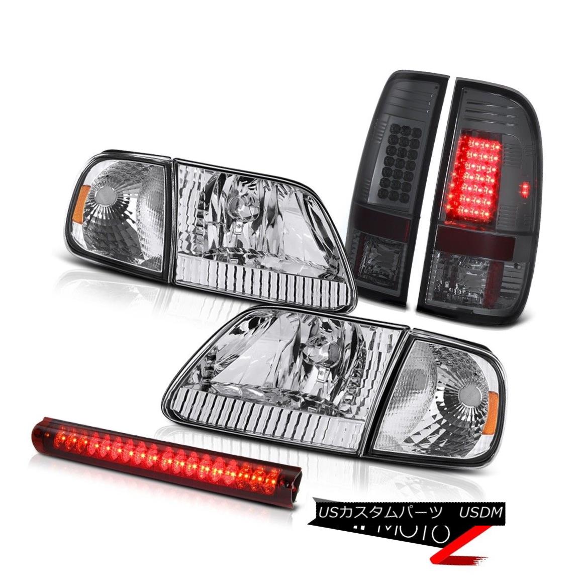 テールライト Pair Clear Headlights Turn Signal Tail Lights Roof Brake LED 1997-2003 F150 XLT ペアのクリアヘッドライトターンシグナルテールライトルーフブレーキLED 1997-2003 F150 XLT 【並行輸入品】