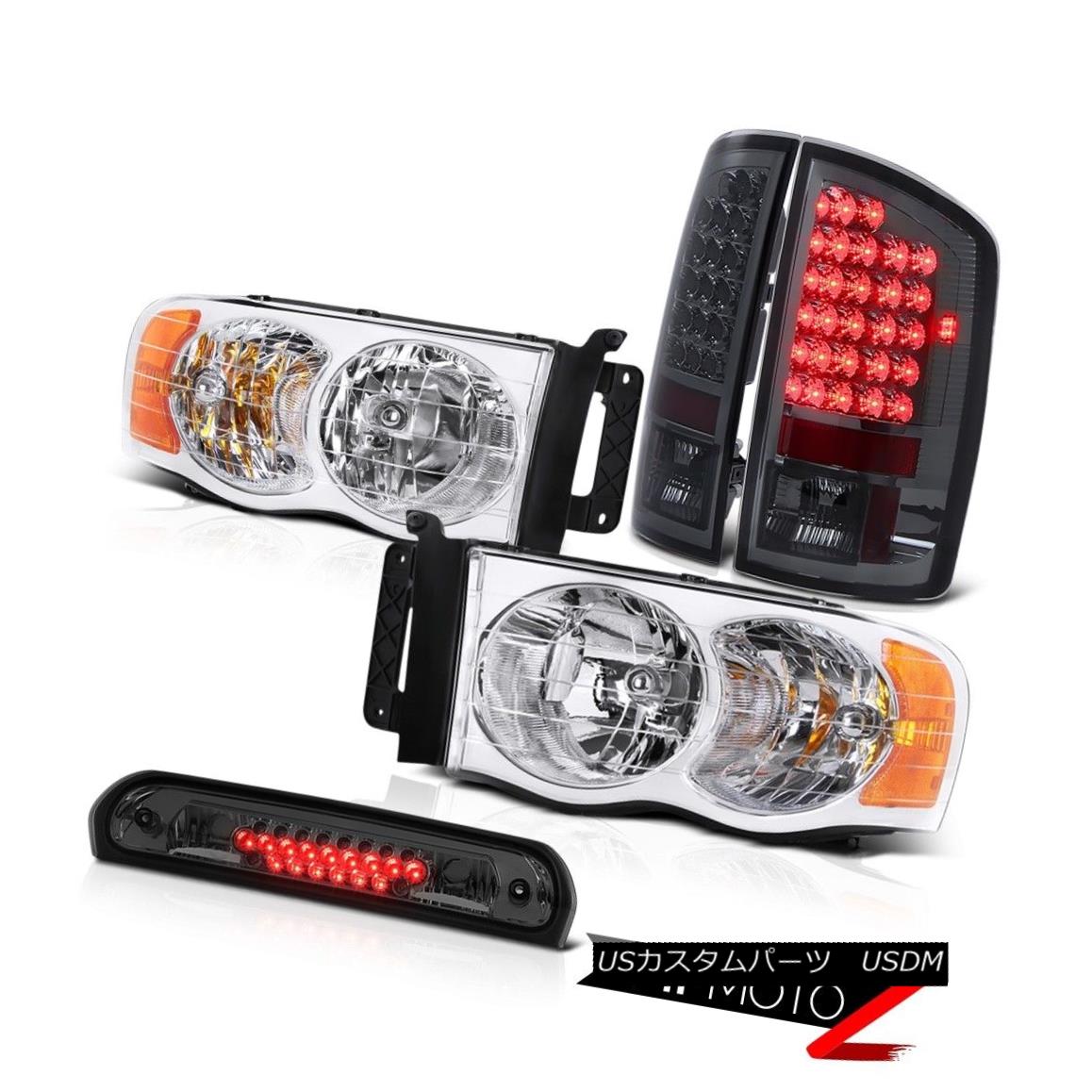 テールライト Pair New Headlights L.E.D Tail Lights Smoke Roof Stop LED Tint 2002-2005 Ram SLT ペア新しいヘッドライトL.E.DテールライトスモークルーフストップLED Tint 2002-2005 Ram SLT 【並行輸入品】