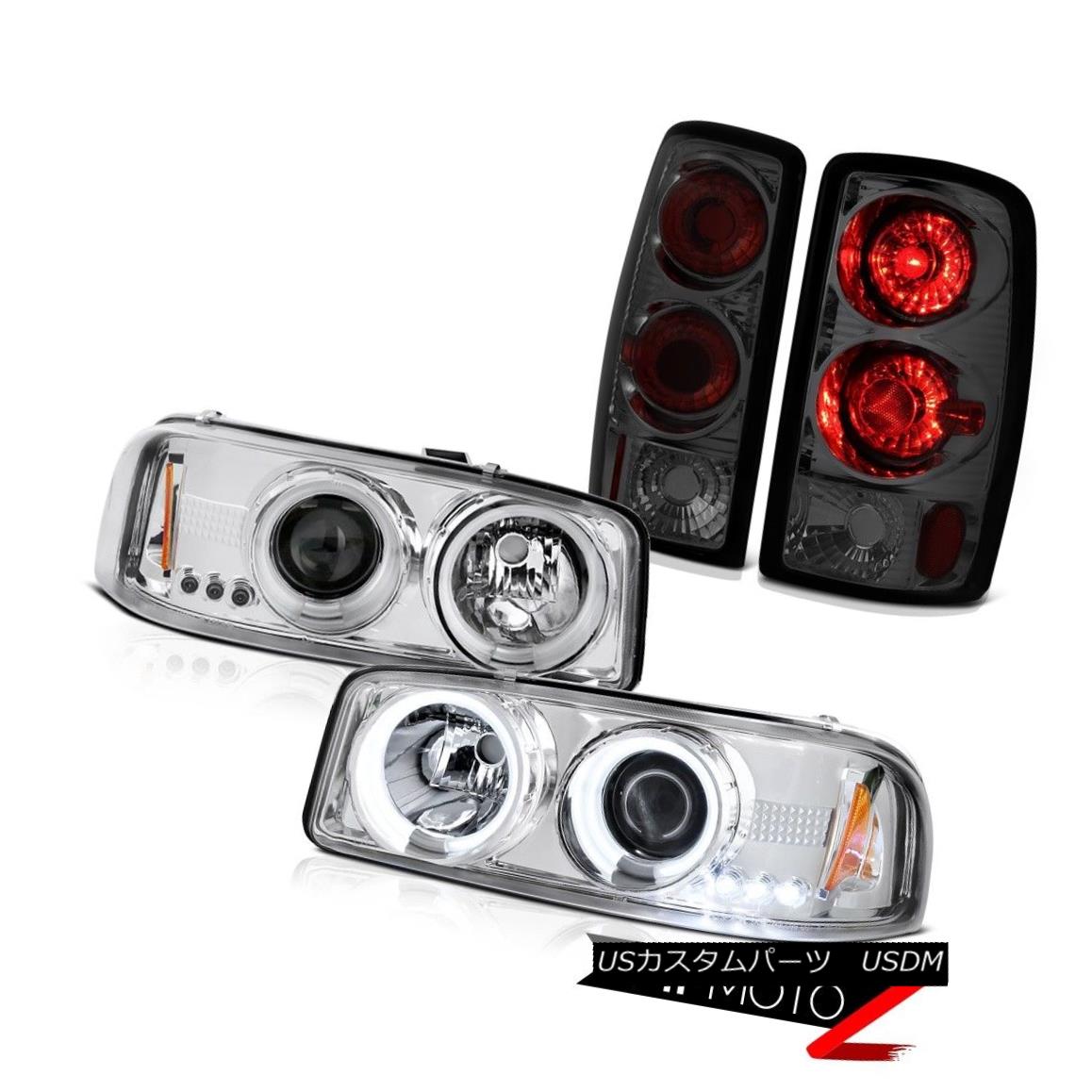 テールライト CCFL Halo DRL Headlight 2000-2006 Yukon XL Altezza Smoke Tinted Tail Lamp Lights CCFL Halo DRLヘッドライト2000-2006ユーコンXL Altezzaスモークテールテールランプライト 【並行輸入品】