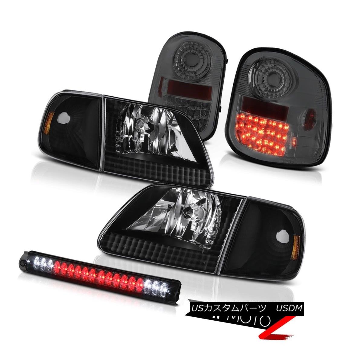 テールライト Corner Headlights Smoke LED Taillights High Stop 1997-2003 F150 Flareside 5.4L コーナーヘッドライト煙LEDテールライトハイストップ1997-2003 F150フラレイド5.4L 【並行輸入品】