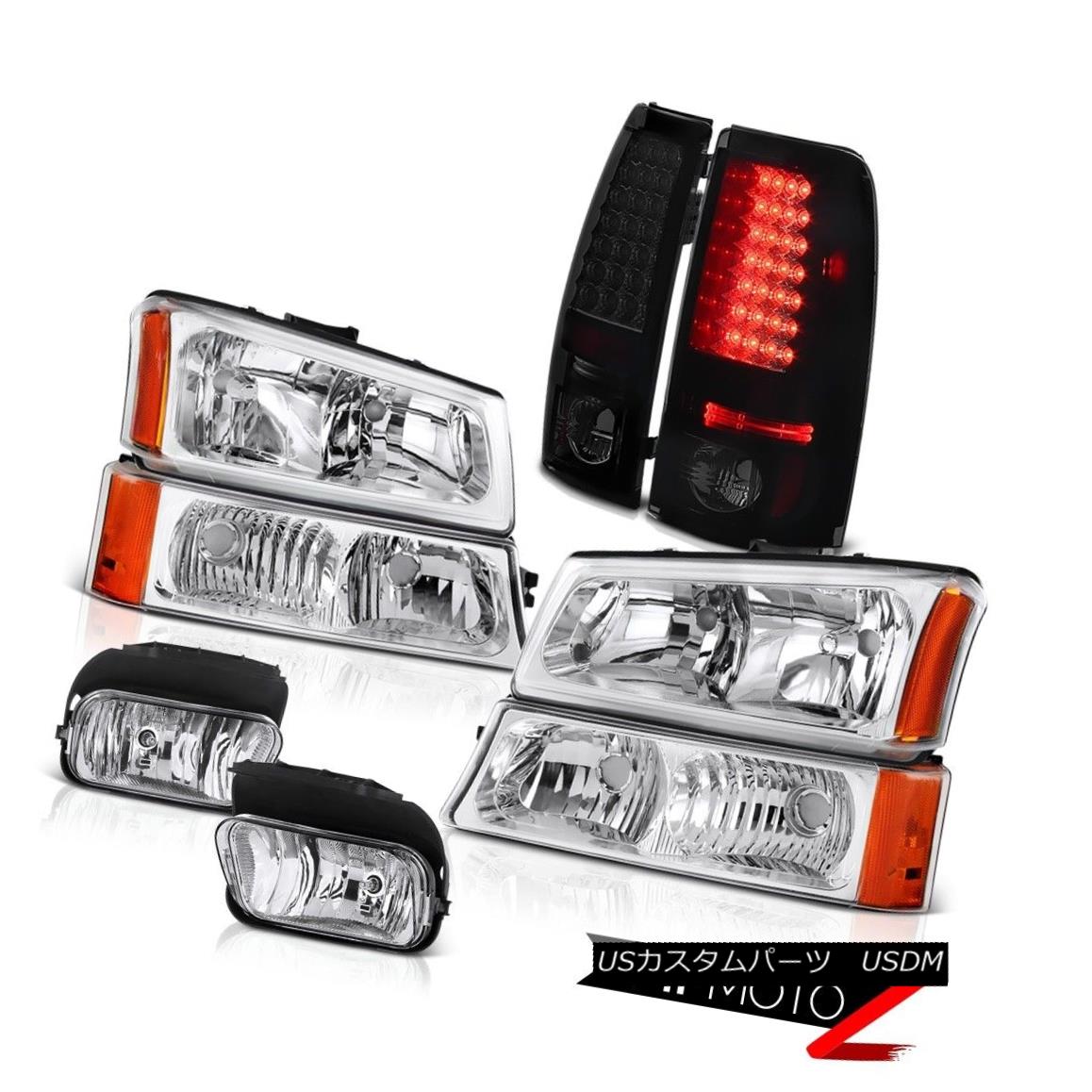 テールライト 03 04 05 06 Silverado SS Euro Bumper+Headlamps Sinister Black LED Tail Light Fog 03 04 05 06 Silverado SSユーロバンパー+ヘッドラム ps詐欺師Black LEDテールライトフォグ 【並行輸入品】 59,334円