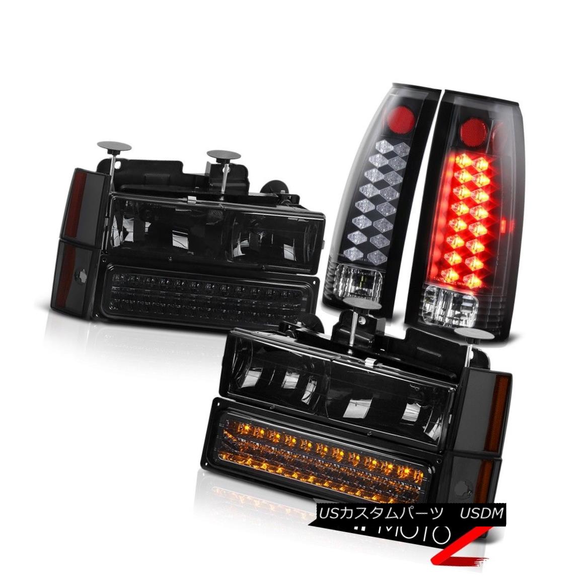 テールライト 1988 1989 1990 1991 1992 1993 CK 1500 2500 Smoke Headlights LED Black Brake Lamp 1988 1989 1990 1991 1992 1993 CK 1500 2500スモークヘッドライトLEDブラックブレーキランプ 【並行輸入品】