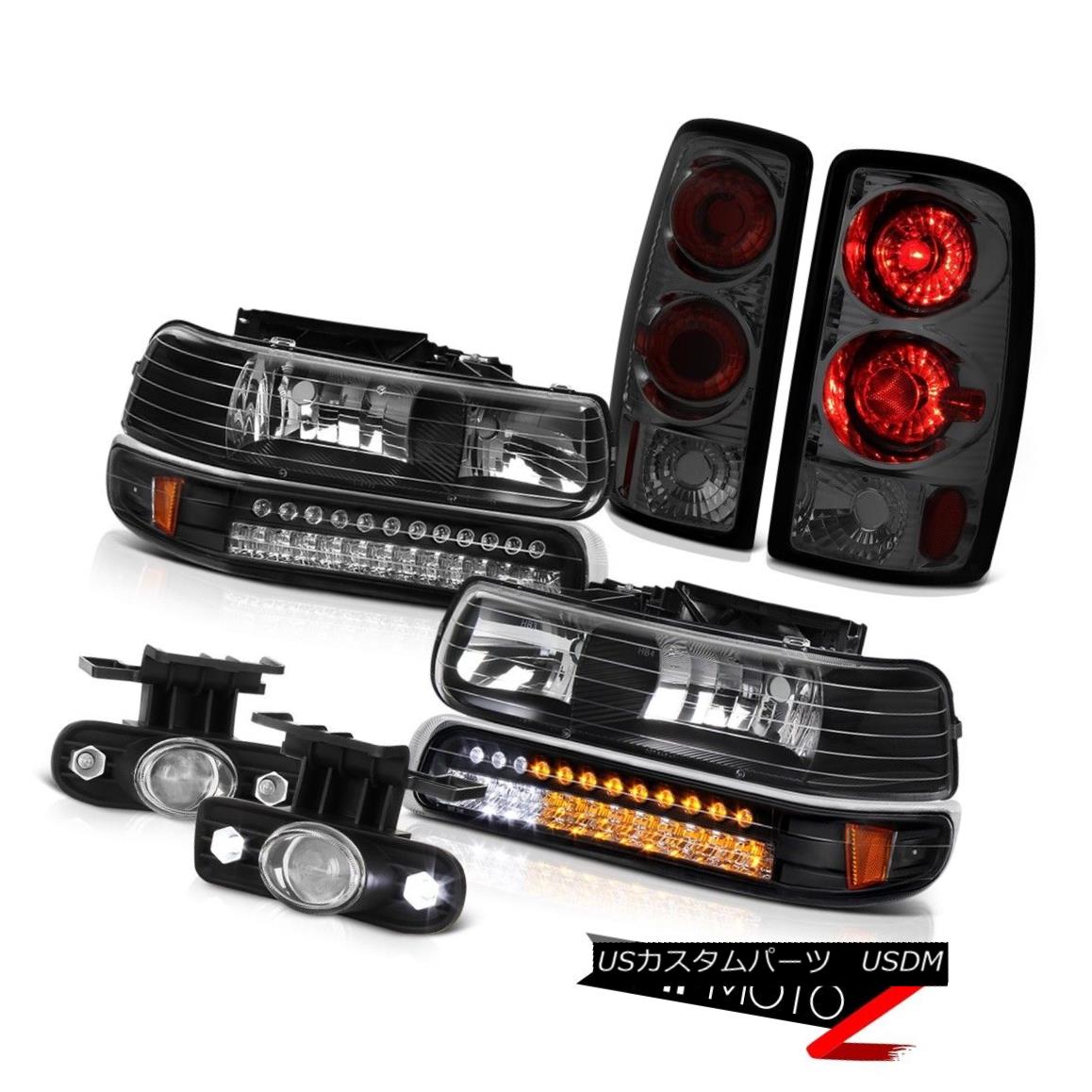 テールライト 2000-06 Chevy Tahoe Bumper Parking Headlight Rear Tail Light Smoke Projector Fog 2000-06シボレータホバンパーパーキングヘッドライトリアテールライトスモークプロジェクターフォグ 【並行輸入品】