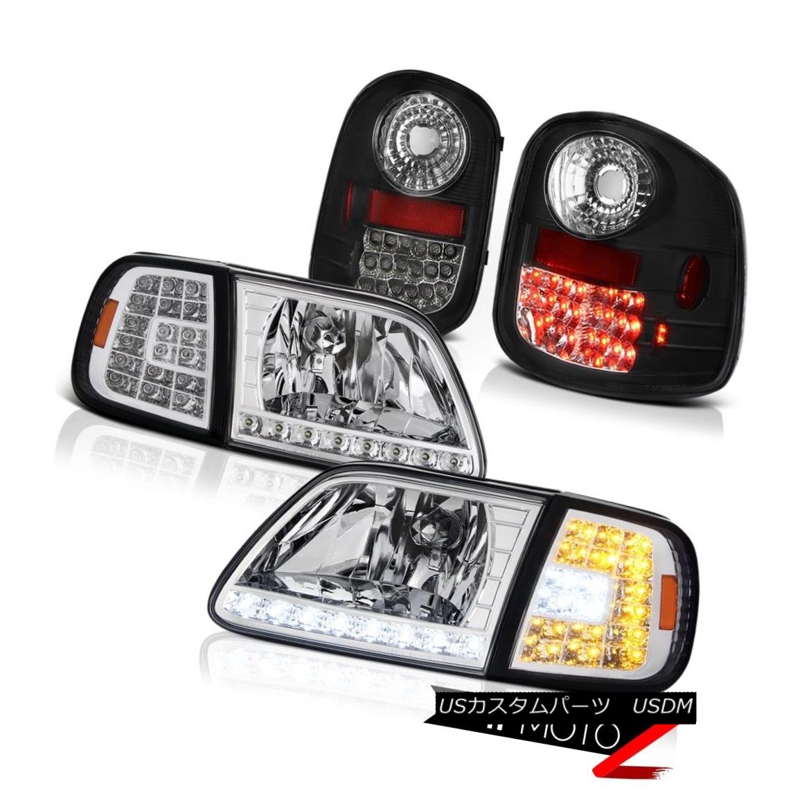 テールライト LED Signal Headlamps Bright Tail Lights 1997-2003 Ford F150 Flareside Lightning LED信号ヘッドライトブライトテールライト1997-2003 Ford F150 Flareside Lightning 【並行輸入品】