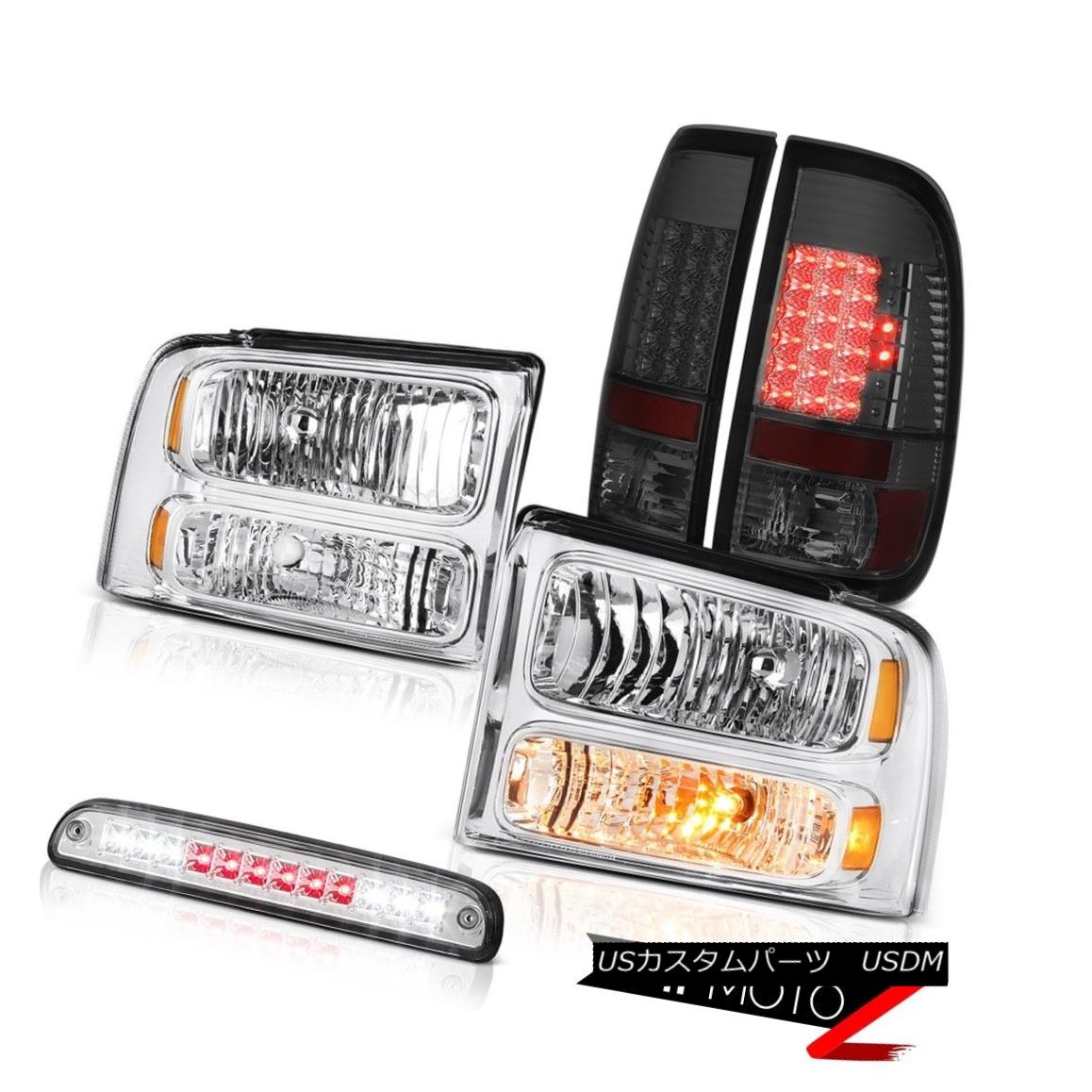 テールライト 05-07 F350 Amarillo Crystal Clear Headlights Signal Brake Tail Lights Roof LED 05-07 F350アマリロクリスタルクリアヘッドライト信号ブレーキテールライトルーフLED 【並行輸入品】