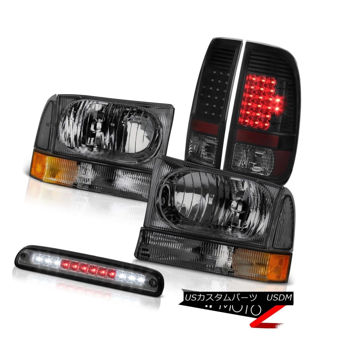テールライト 99-04 Ford F350 Smoke Headlights LEFT RIGHT Sinister Black LED Brake Lamp Cargo 99-04 Ford F350スモークヘッドライトLEFT RIGHT SINISY BLACK LEDブレーキランプカーゴ 【並行輸入品】