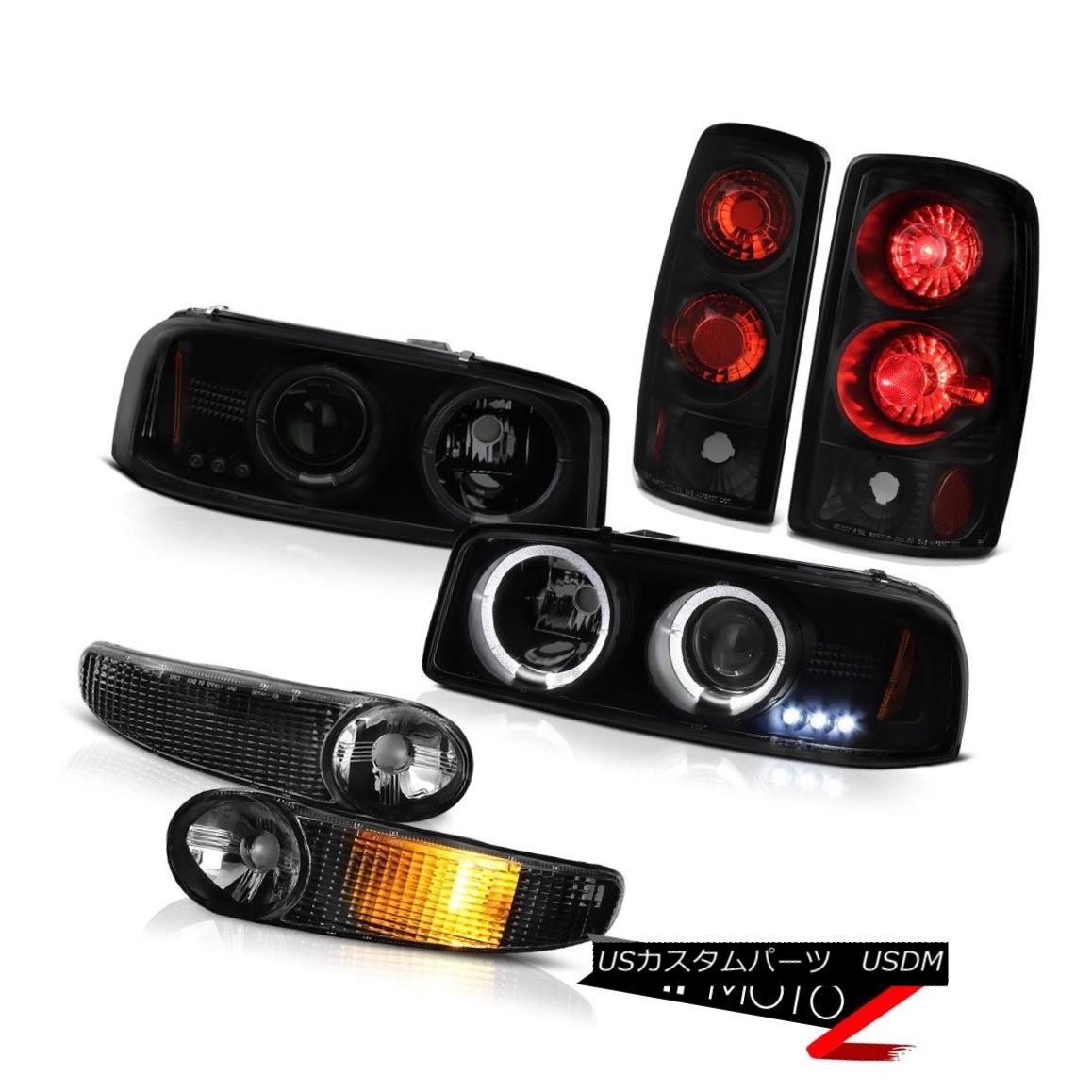 テールライト Angel Eye Projector Headlamp Black Parking Tail Light 2000-2006 GMC Yukon Denali エンジェルアイプロジェクターヘッドランプブラックパーキングテールライト2000-2006 GMC Yukon Denali 【並行輸入品】