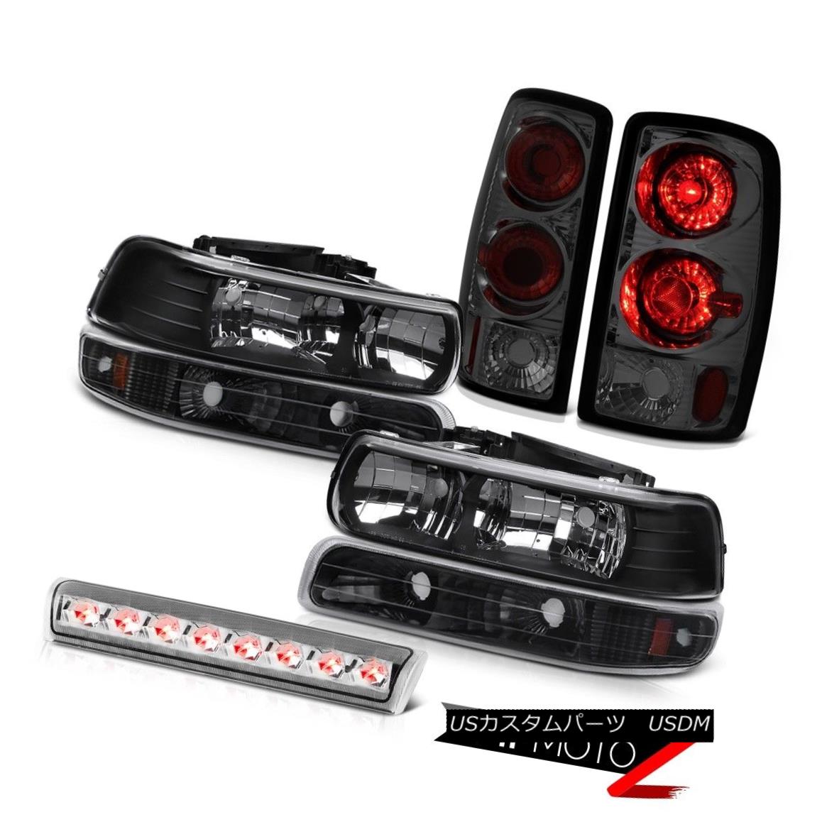 テールライト Headlights Satin Signal Smoke Tail Lamps Chrome 3rd Brake LED 00-06 Tahoe Z71 ヘッドライトサテンシグナル煙テールランプクローム第3ブレーキLED 00-06タホZ71 【並行輸入品】