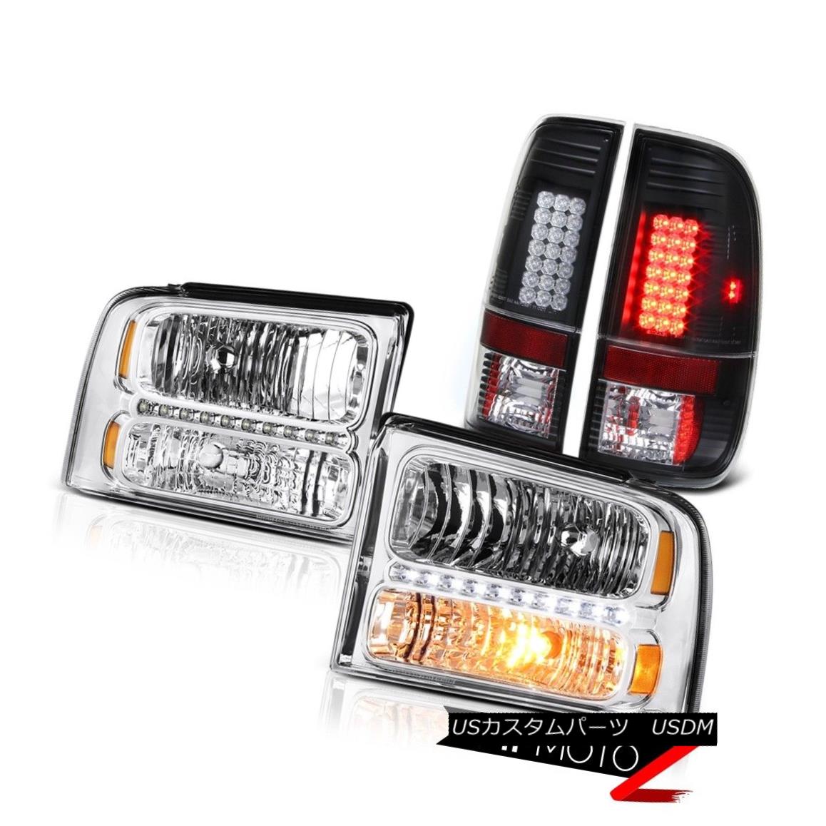 テールライト Pair New Headlights Tail Lights Assembly LED 2005 2006 2007 Ford F350 SuperDuty ペア新しいヘッドライトテールライトアセンブリLED 2005 2006 2007 Ford F350 SuperDuty 【並行輸入品】