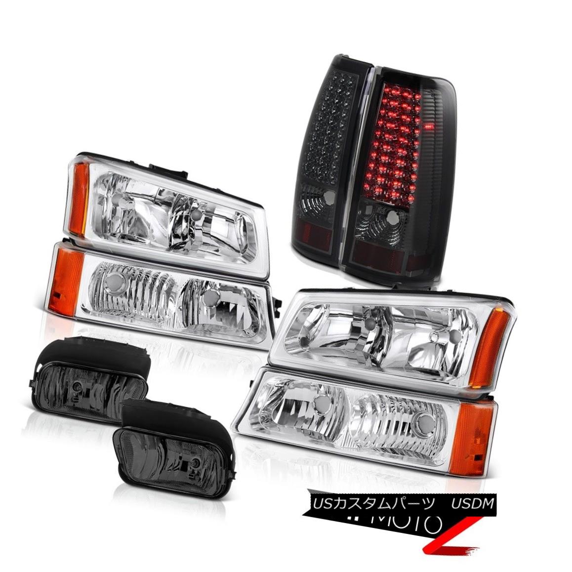 テールライト Silverado 6.0L 03-06 Turn Signal Headlights LED Brake Tail Light Driving Foglamp Silverado 6.0L 03-06ターンシグナルヘッドライトLEDブレーキテールライトドライビングフォグライト 【並行輸入品】