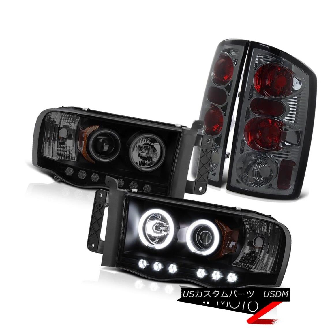 テールライト 02-05 Ram Hemi 5.7L CCFL Fluorescence Angel Eye Headlight Tail Light Brake Lamp 02-05 Ram Hemi 5.7L CCFL蛍光エンジェルアイヘッドライトテールライトブレーキランプ 【並行輸入品】