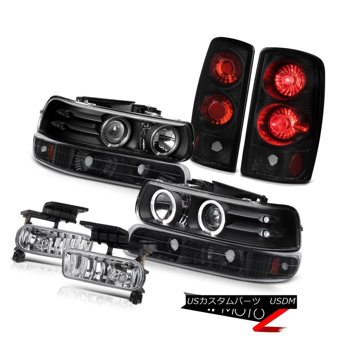 テールライト LED Angel Eye Projector Headlight Rear Black Taillamp Fog 2000-2006 Suburban LT LEDエンジェルアイプロジェクターヘッドライトリアブラックTaillamp Fog 2000-2006郊外LT 【並行輸入品】