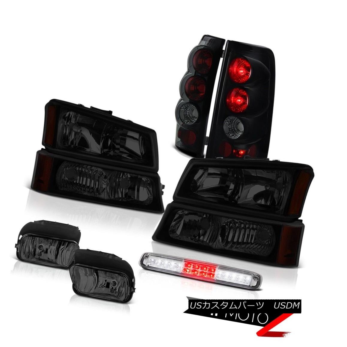 テールライト 03-06 Silverado High Stop Light Titanium Smoke Foglamps Taillamps Headlamps LED 03-06 Silveradoハイストップライトチタンスモークフォグランプタイルランプヘッドランプ 【並行輸入品】