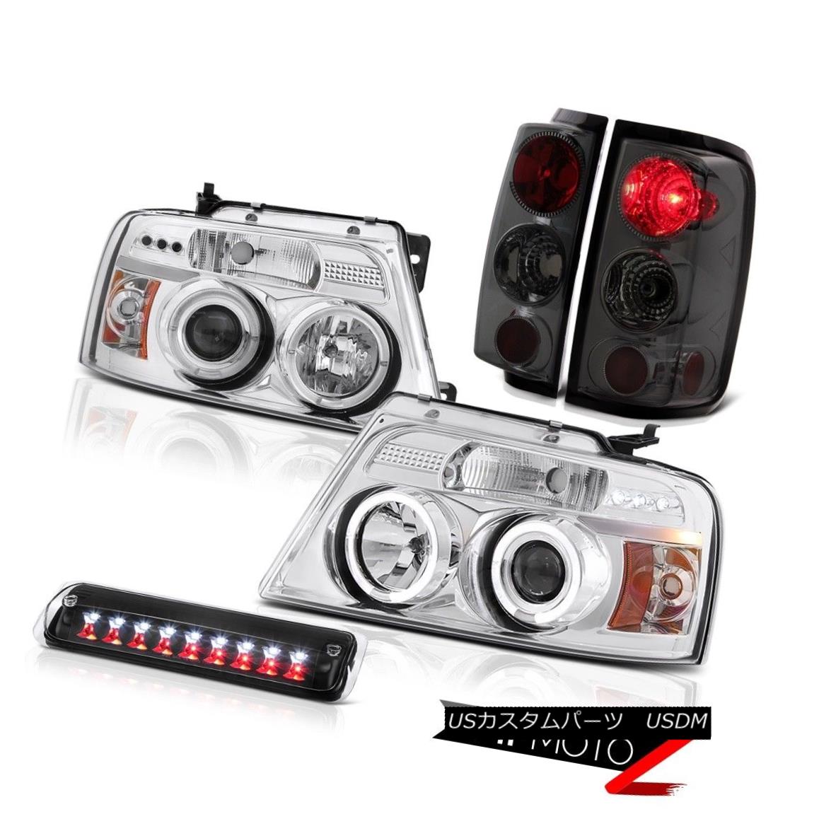 テールライト 2004-2008 Ford F150 XLT Infinity Black High Stop Lamp Headlights Tail Lamps Euro 2004-2008フォードF150 XLTインフィニティブラックハイストップランプヘッドライトテールランプユーロ 【並行輸入品】