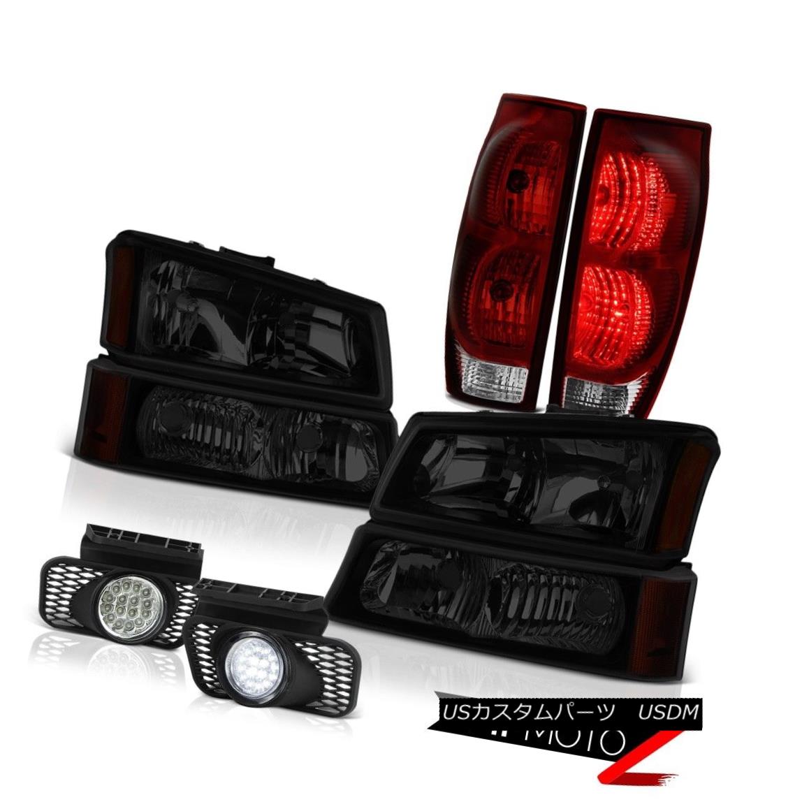 テールライト 2003-2006 Avalanche 1500 Crystal Clear Fog Lamps Red Smoke Taillights Headlamps 2003-2006雪崩1500クリスタルクリアフォグランプレッドスモークテールライトヘッドランプ 【並行輸入品】