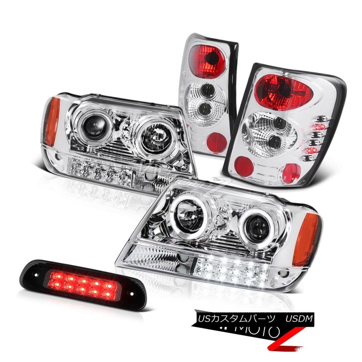 テールライト 1999-2004 Jeep Grand Cherokee WG 4X4 Roof Cab Lamp Tail Lamps Headlights Euro Sm 1999-2004ジープグランドチェロキーWG 4X4ルーフキャブランプテールランプヘッドライトユーロSm 【並行輸入品】
