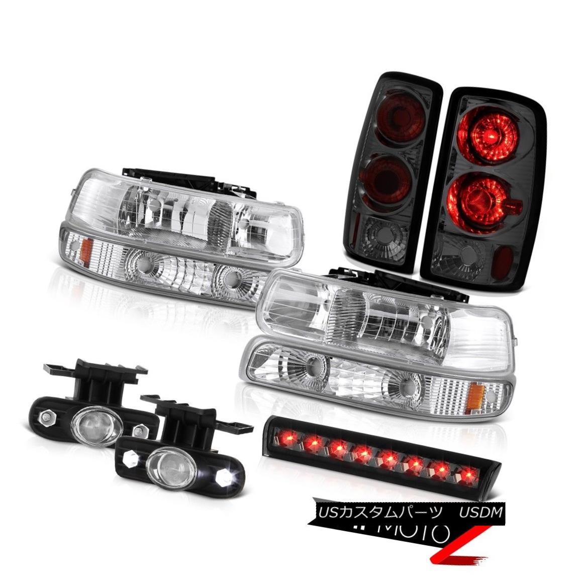 テールライト 2000-2006 Tahoe Z71 Smoked third brake lamp fog lamps taillamps headlamps LED 2000-2006タホZ71スモーク3番ブレーキランプフォグランプテールランプヘッドランプ 【並行輸入品】