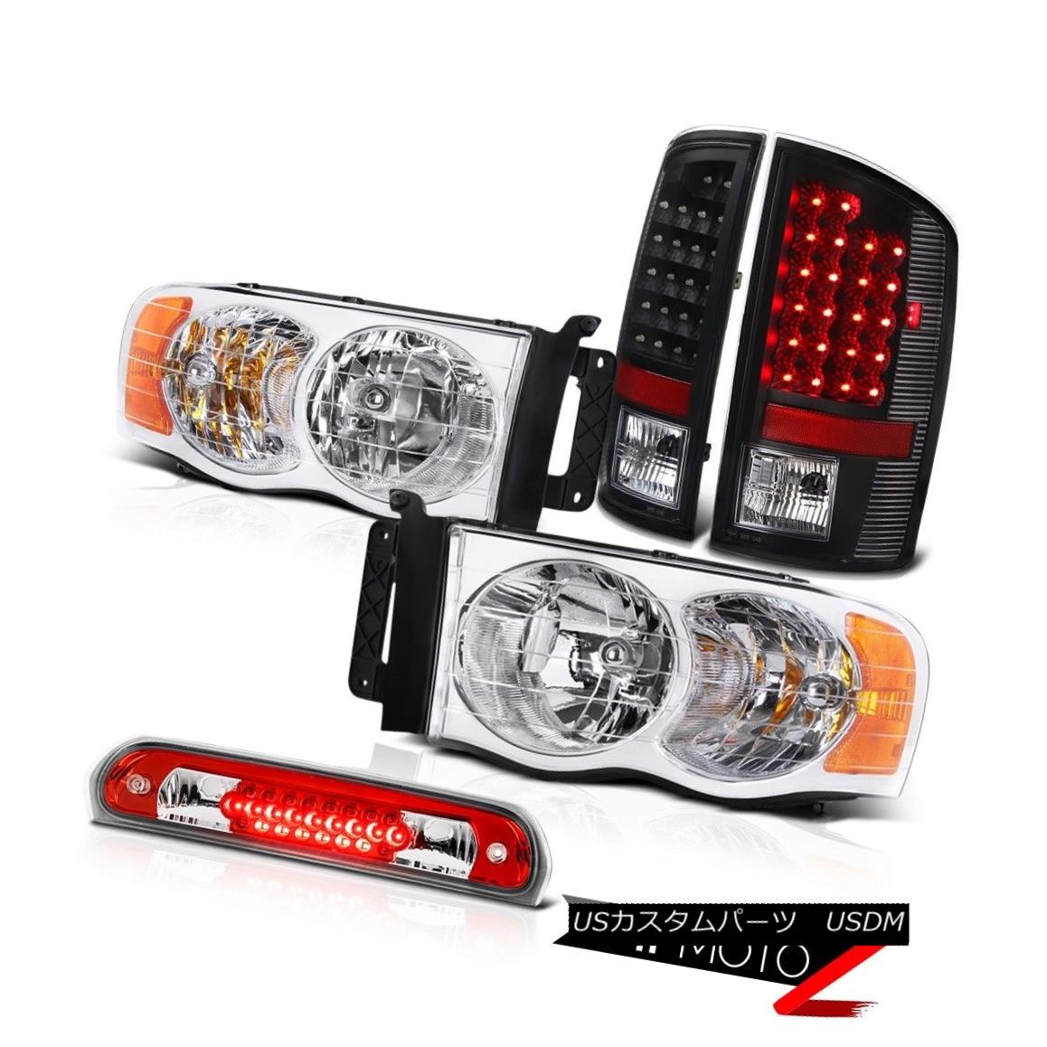 テールライト Headlights LH RH Tail Lights Assembly LED High Brake 2002-2005 Ram TurboDiesel ヘッドライトLH RHテールライトアセンブリLEDハイブレーキ2002-2005 Ram TurboDiesel 【並行輸入品】