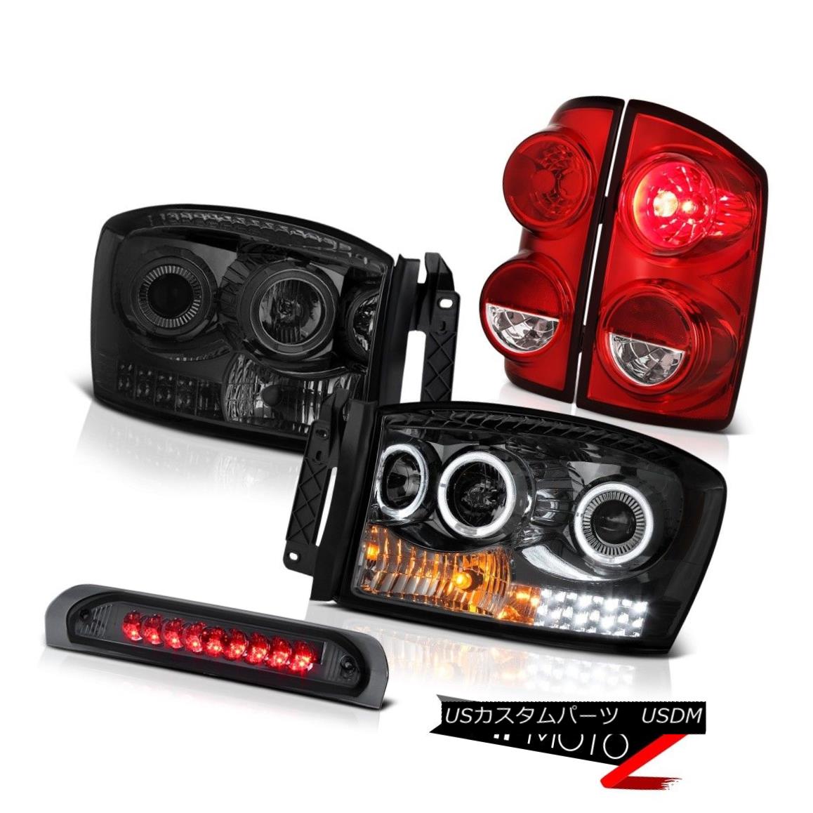 テールライト 2007-2009 Dodge Ram 2500 WS Tail Brake Lamps Headlights Roof Cab Light Halo Rim 2007-2009 Dodge Ram 2500 WSテールブレーキランプヘッドライトルーフキャブライトHalo Rim 【並行輸入品】