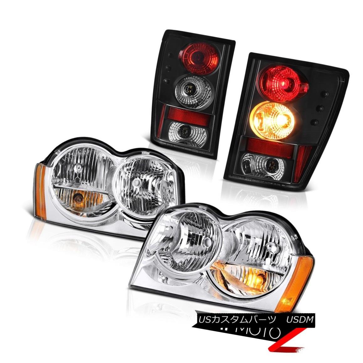 テールライト 05 06 Jeep Grand Cherokee WK Chrome Headlights Infinity Black Taillamps Euro 05 06ジープグランドチェロキーWKクロームヘッドライトインフィニティブラックタイランプユーロ 【並行輸入品】