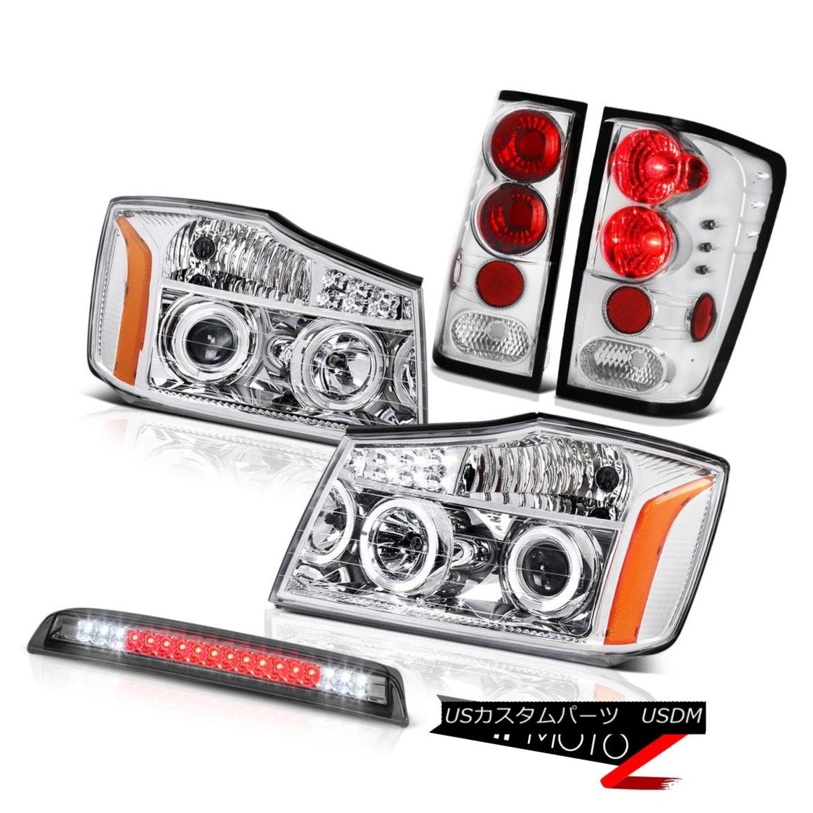 テールライト For 04-15 Titan XE Projector Headlights Tail Light Rear Lamp Tint 3rd Brake LED 04-15タイタンXEプロジェクターヘッドライトテールライトリアランプティント第3ブレーキLED 【並行輸入品】