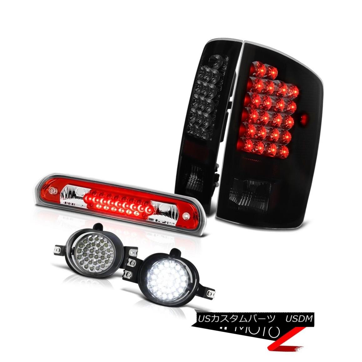 テールライト 2006 Dodge Ram Hemi Smoke LED Taillights Lamps Daytime Running Fog High Stop Red 2006ダッジラムヘミ煙LEDテールライトランプデイタイムランニングフォグハイトップレッド 【並行輸入品】