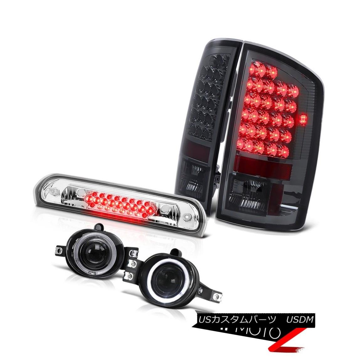 テールライト Dark LED Brake Tail Lights Projector Foglights High Cargo 2007-2008 Dodge Ram ダークLEDブレーキテールライトプロジェクターFoglights High Cargo 2007-2008 Dodge Ram 【並行輸入品】