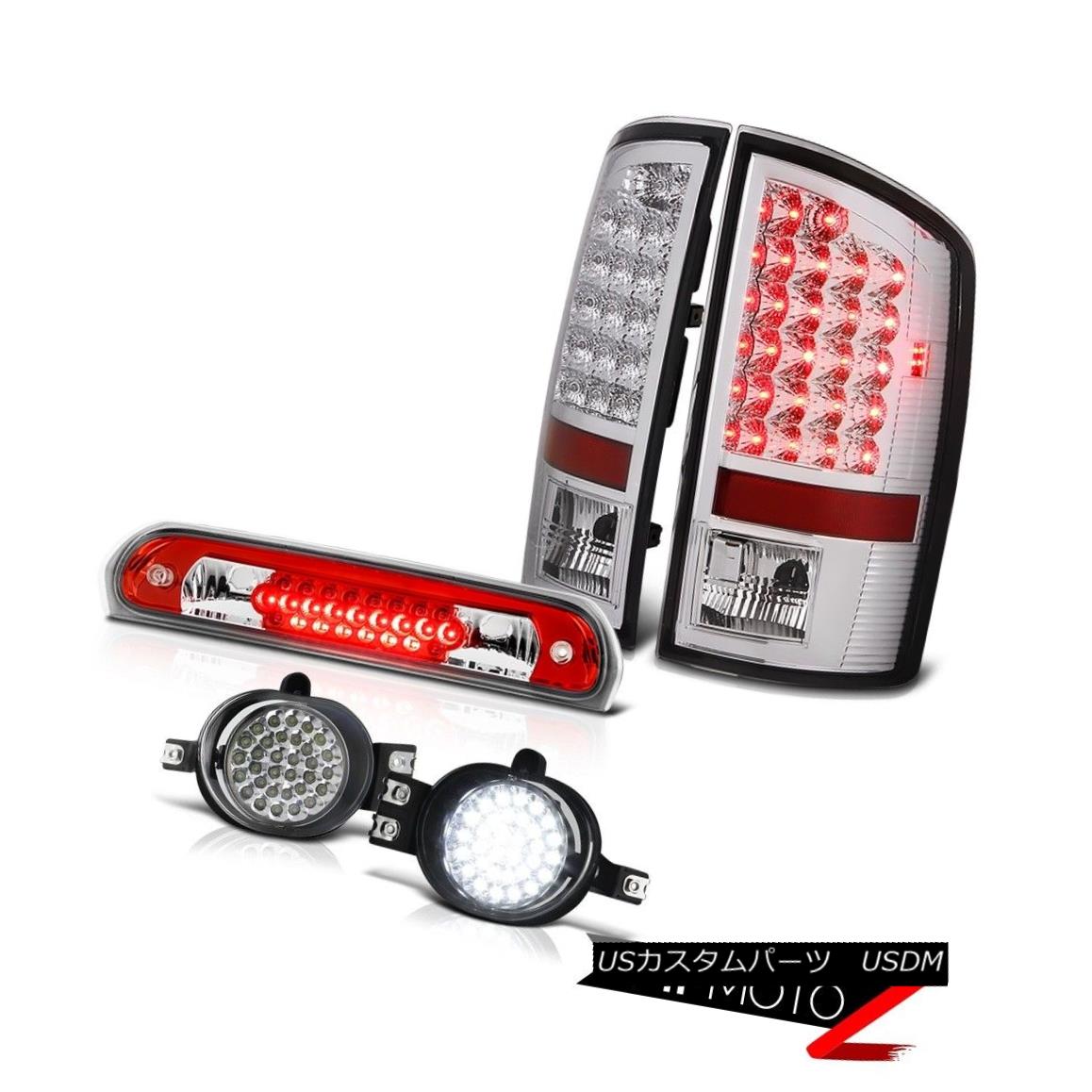 テールライト 2006 Dodge Ram PowerTech BRIGHTEST LED Tail Lights Foglamps High Brake Cargo 2006ダッジ・ラム・パワーテックBRIGHTEST LEDテール・ライトフォグランプハイブレーキ・カーゴ 【並行輸入品】