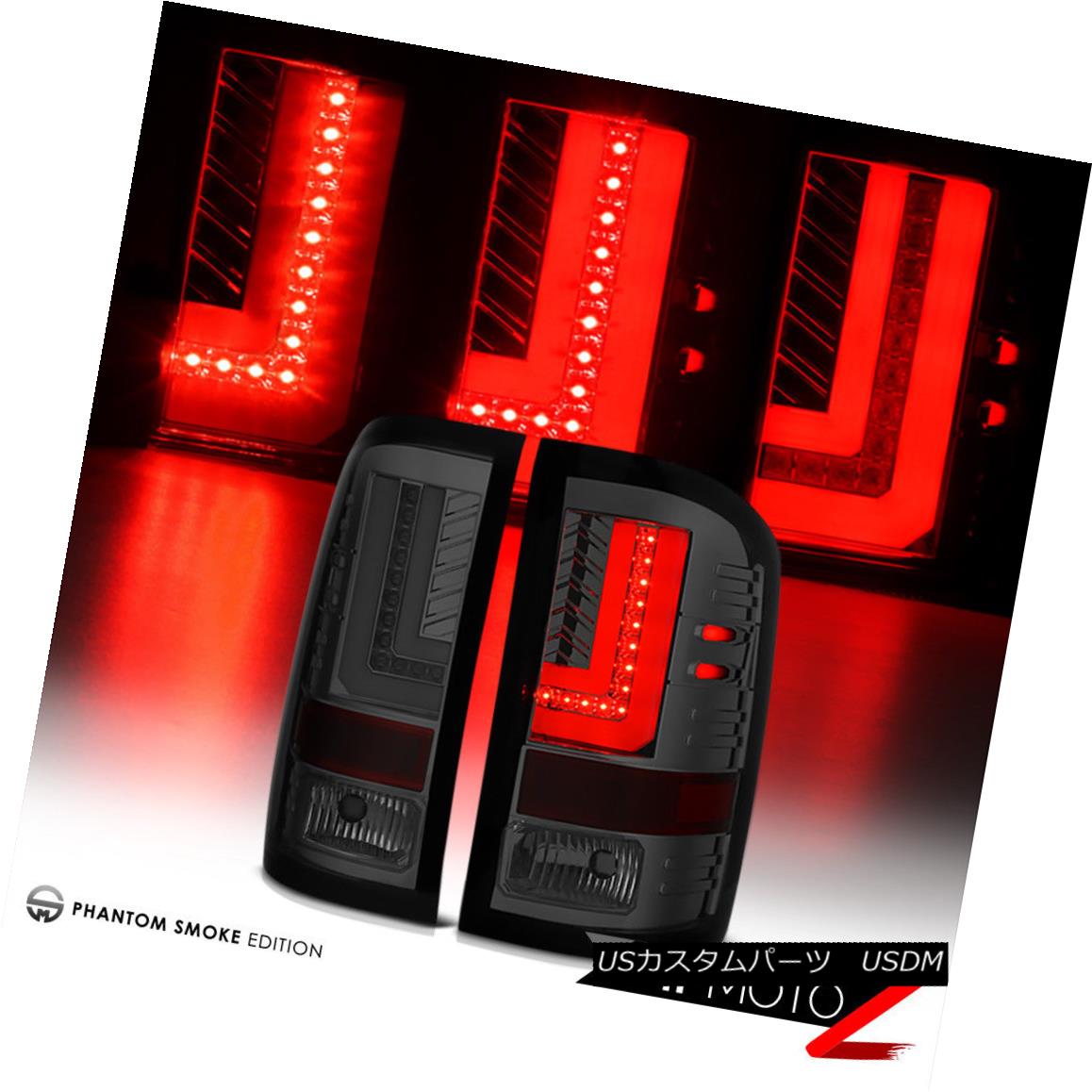 テールライト 2016-2018 GMC Sierra 2500HD 3500HD Smoke Neon Tube LED Tail Lights Lamps PAIR 2016-2018 GMC Sierra 2500HD 3500HDスモークネオンチューブLEDテールライトランプペア 【並行輸入品】