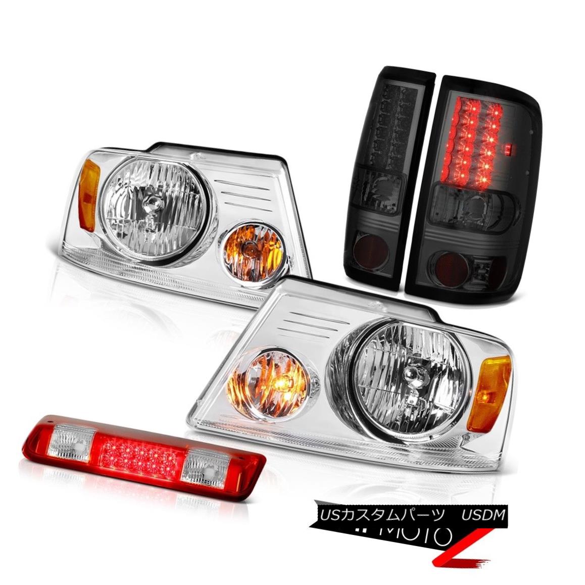 テールライト 04-08 Ford F150 XL Red Roof Cargo Light Headlights Titanium Smoke Taillamps SMD 04-08フォードF150 XLレッドルーフカーゴライトヘッドライトチタンスモークタイマーSMD 【並行輸入品】