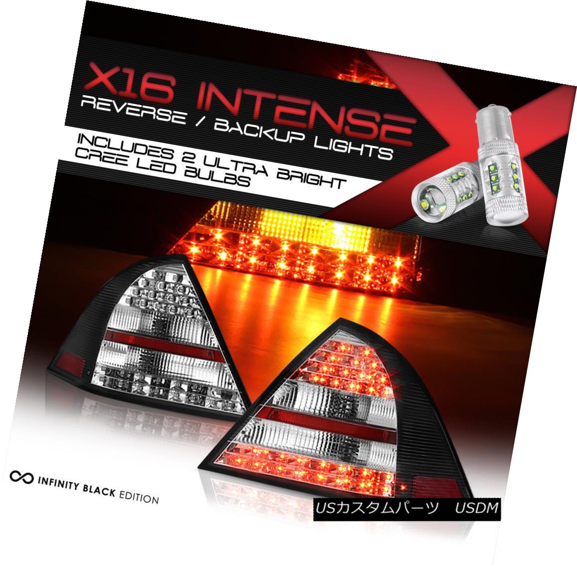 テールライト [HIGH-POWER CREE REVERSE] W203 C230/C320 01-04 M-Benz BLACK LED Tail Signal Lamp [ハイパワークリーリバース] W203 C230 / C320 01-04 M-Benz BLACK LEDテールシグナルランプ 【並行輸入品】