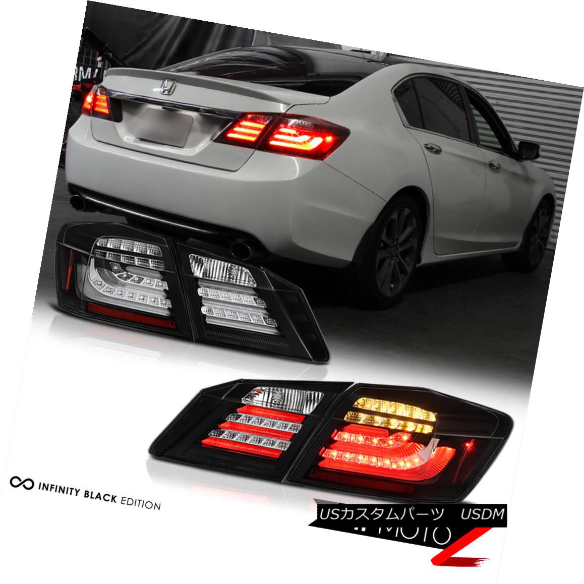 テールライト JDM 2013-2015 Accord Sport EX LX Black [HIGH POWER] LED Taillights Brake Signal JDM 2013-2015アコードスポーツEX LXブラック[HIGH POWER] LEDターンライトブレーキ信号 【並行輸入品】 58,410円