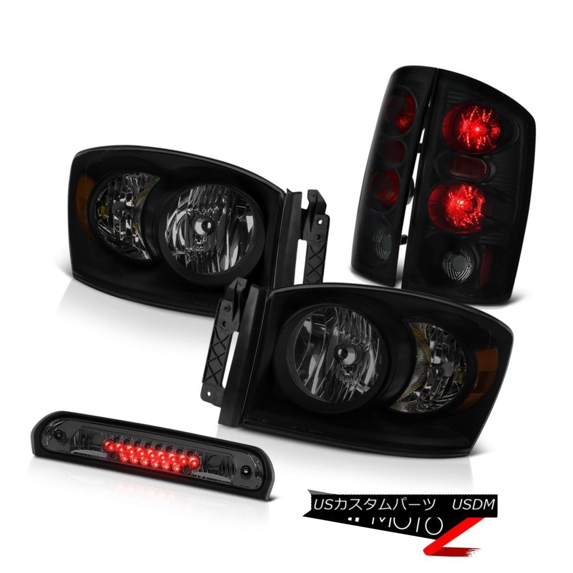 テールライト 2006 Ram 4.7L Smoke Tinted Headlamps Third Brake Light Tail Lights LED Altezza 2006 Ram 4.7L煙がかかったヘッドランプ第3ブレーキライトテールライトLED Altezza 【並行輸入品】