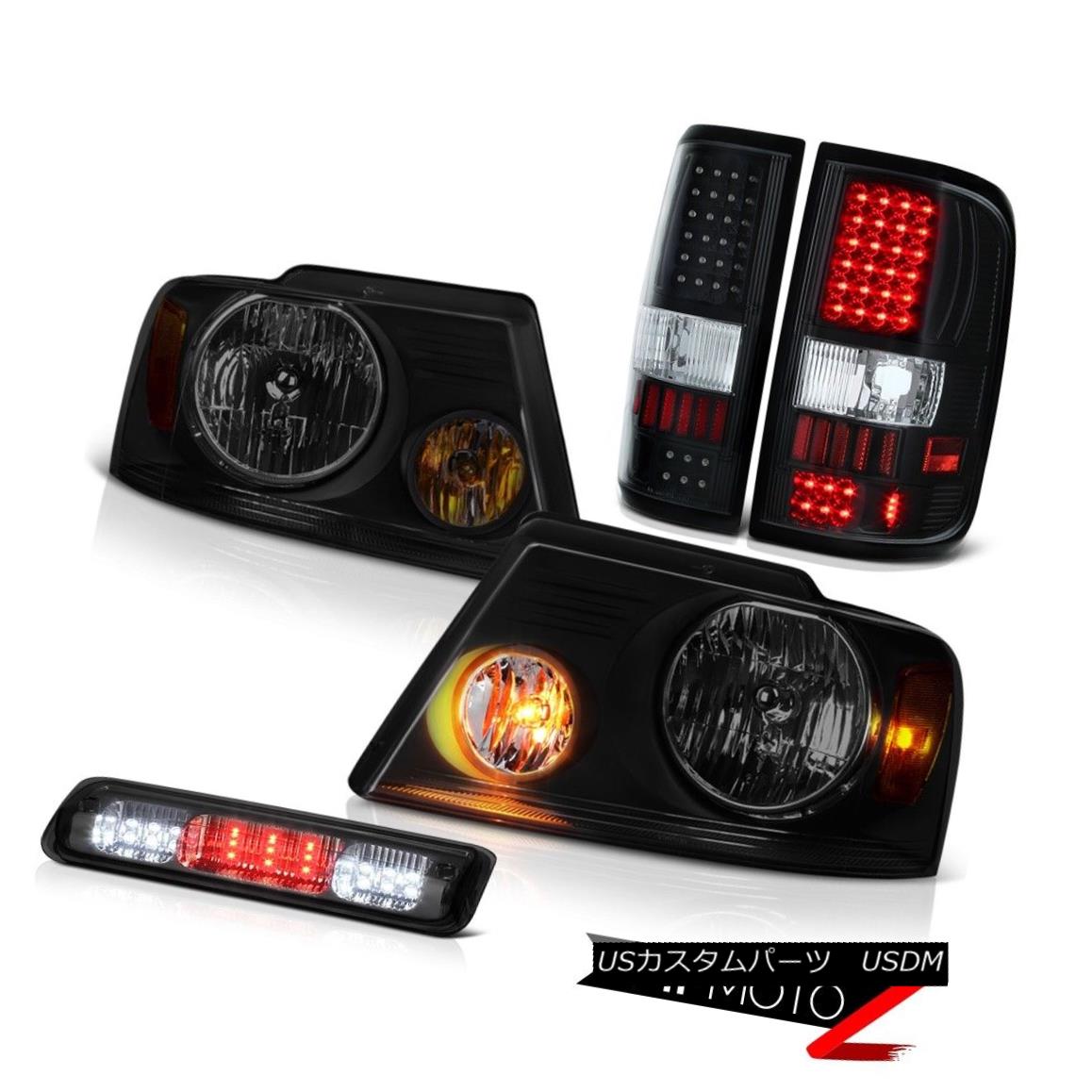 テールライト 04 05 06 07 08 Ford F150 XLT High Stop Lamp Headlamps Matte Black Taillamps LED 04 05 06 07 08フォードF150 XLTハイストップランプヘッドランプマットブラックTaillamps LED 【並行輸入品】