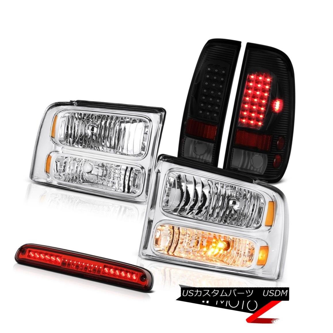 テールライト 05-07 F350 Xlt Headlamps Darkest Smoke Tail Lights Rosso Red Roof Cargo Light 05-07 F350 Xltヘッドランプダークスモークテールライトロッソレッドルーフカーゴライト 【並行輸入品】