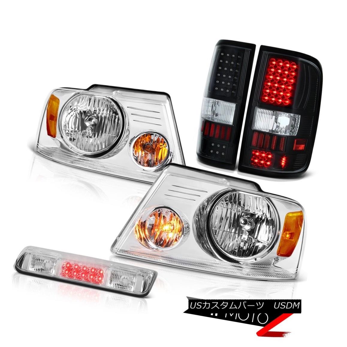 テールライト 2004-2008 Ford F150 King Ranch Chrome Roof Cargo Lamp Headlamps Tail Lamps LED 2004-2008フォードF150キングランチクロームルーフカーゴランプヘッドランプテールランプLED 【並行輸入品】