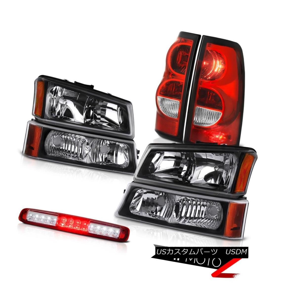テールライト 03-06 Silverado Bloody Red Third Brake Lamp Rear Lights Black Signal Headlamps 03-06 Silverado Bloody Redサードブレーキランプリアライトブラックシグナルヘッドランプ 【並行輸入品】