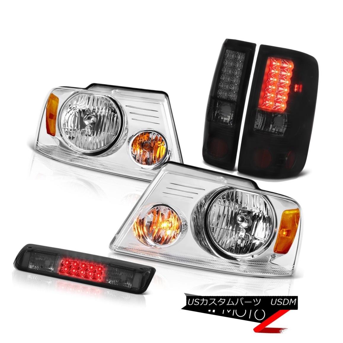 テールライト 04-08 Ford F150 FX4 Roof Cab Lamp Euro Clear Headlights Smoke Tinted Taillamps 04-08 Ford F150 FX4ルーフキャブ・ランプユーロクリアヘッドライトスモーク・ティンテッド・タイルランプ 【並行輸入品】