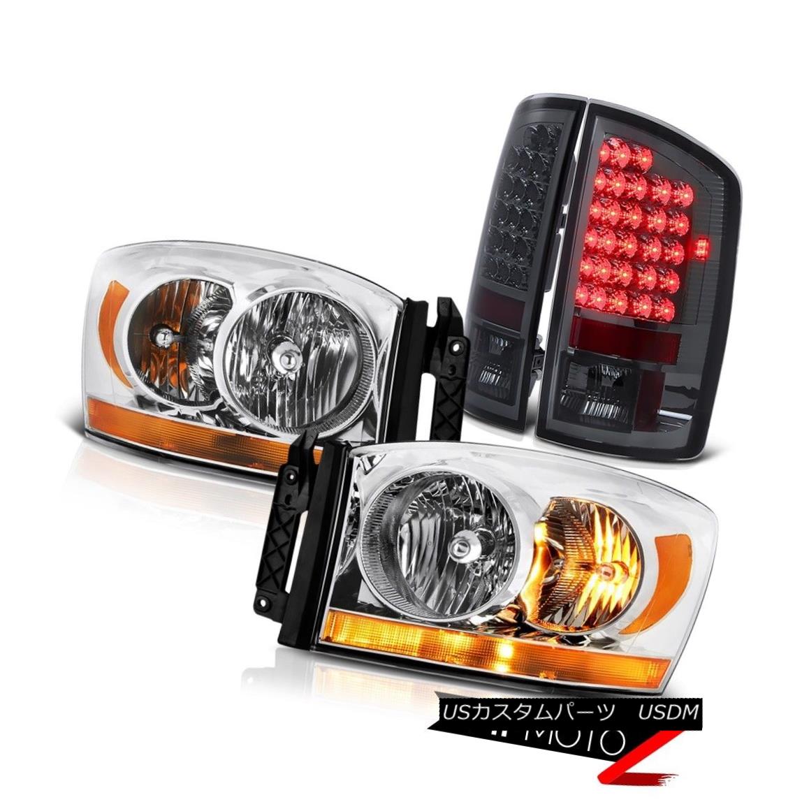 テールライト 2006 Ram Srt-10 Crystal Clear Headlights Titanium Smoke Taillights \