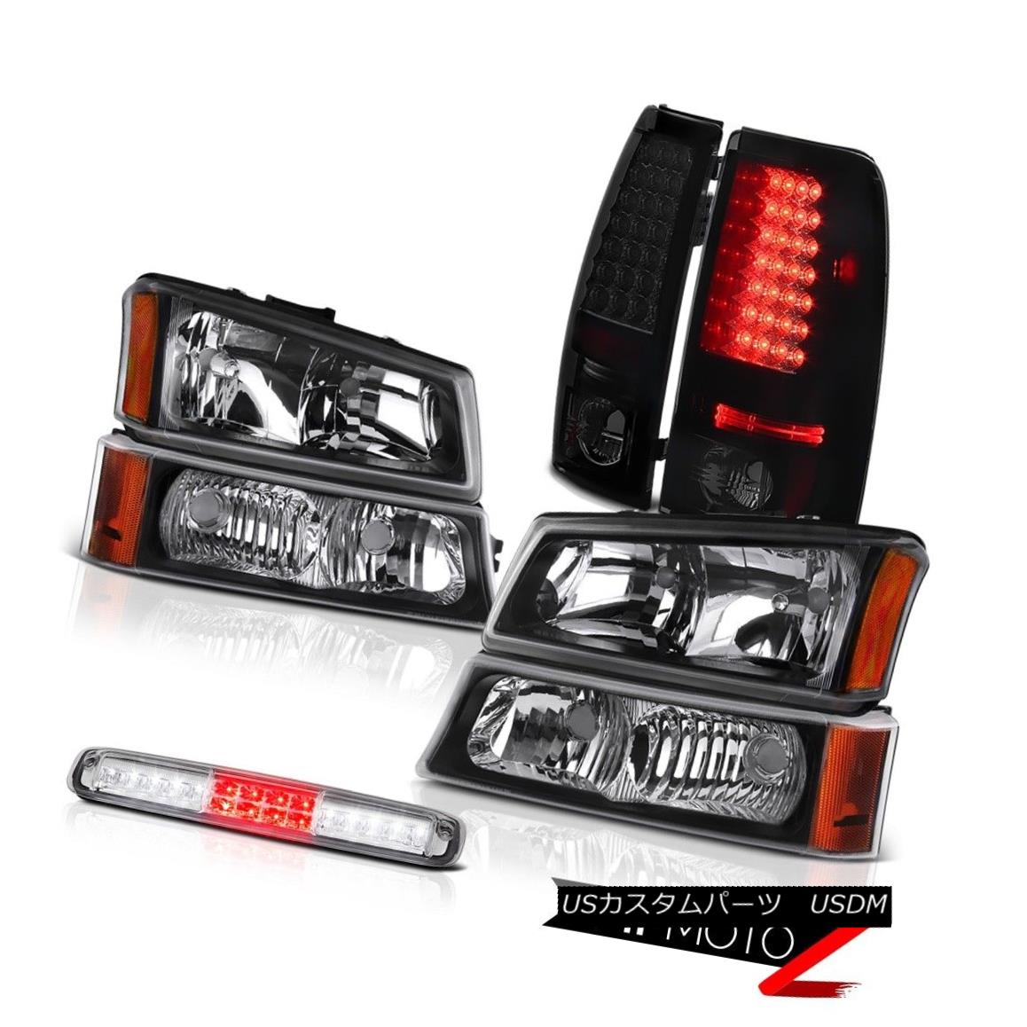 テールライト 2003-2006 Silverado 3500Hd Headlights 3RD Brake Lamp Dark Tinted Tail Lights 2003-2006シルバラード3500Hdヘッドライト3RDブレーキランプダークテールテールライト 【並行輸入品】