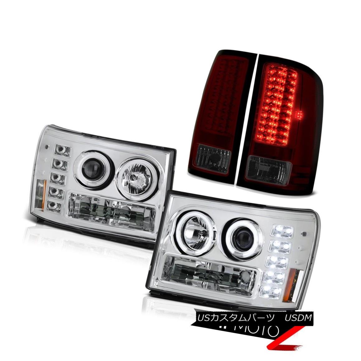 テールライト Brightest 2x CCFL Halo Ring Headlights LED Tail Lights GMC Sierra 2500HD Denali 最も明るい2x CCFLハローリングヘッドライトLEDテールライトGMC Sierra 2500HD Denali 【並行輸入品】