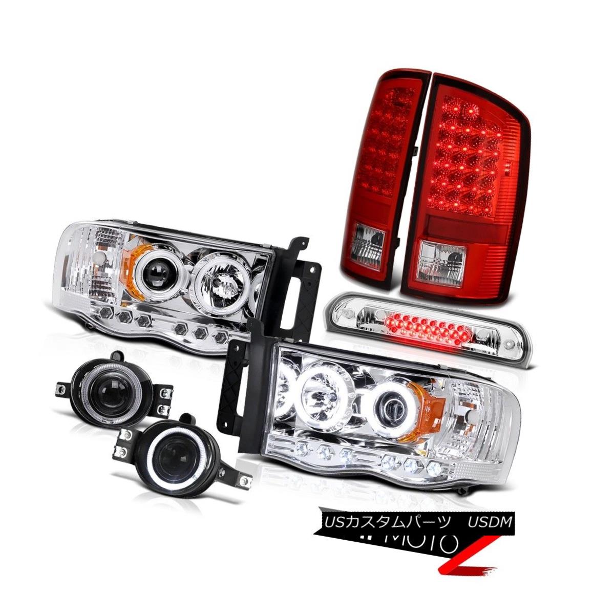 テールライト 2002-2005 Ram 1500 Headlights CCFL Angel Eye LED Signal Tail Lamps Fog Euro 3rd 2002-2005 Ram 1500ヘッドライトCCFLエンジェルアイLEDシグナルテールランプフォグユーロ3 【並行輸入品】