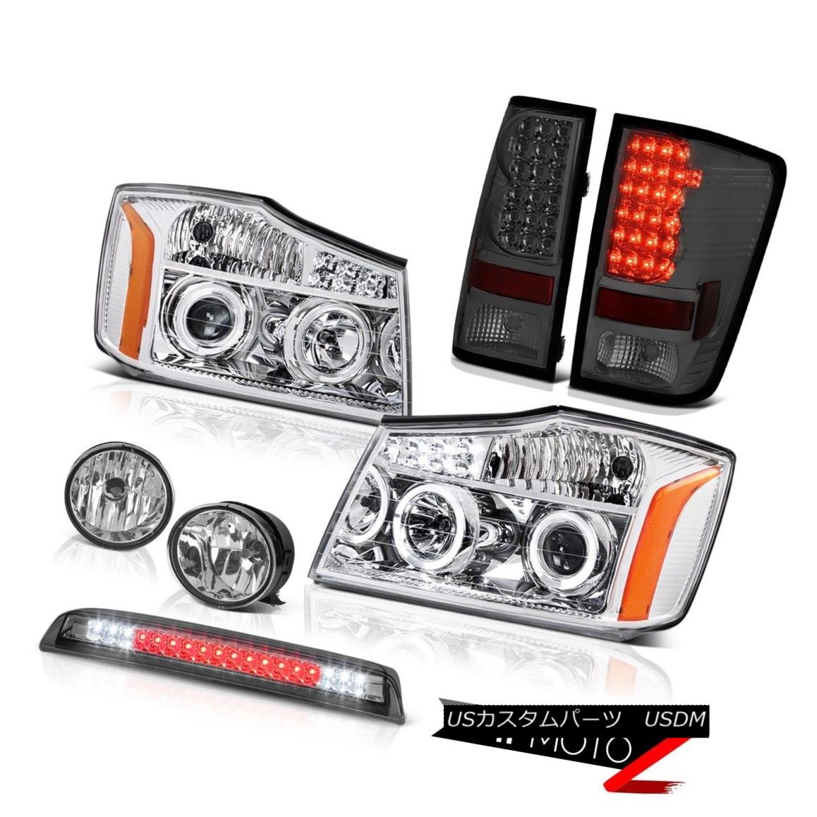 テールライト For 04-15 Titan 2X Eye Headlights Tail Lights Fog Lamps High Stop LED Smoke 04-15タイタン2XアイヘッドライトテールライトフォグランプハイストップLEDスモーク 【並行輸入品】