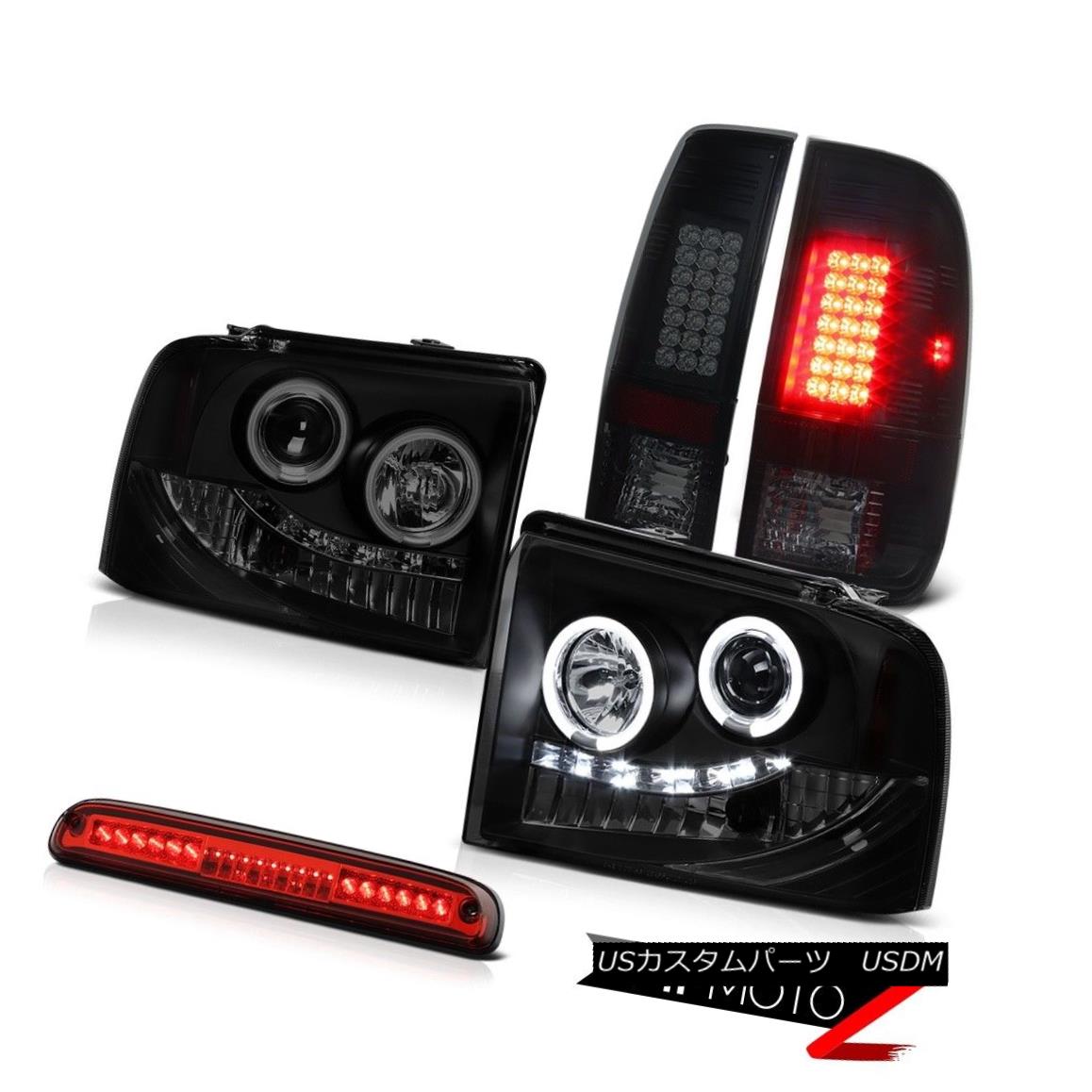 テールライト 05-07 F250 XL Projector Headlights CCFL Rim Smoke Tinted LED Tail Lights Cargo 05-07 F250 XLプロジェクター・ヘッドライトCCFLリム・スモークティント付きLEDテールライトカーゴ 【並行輸入品】 73,689円