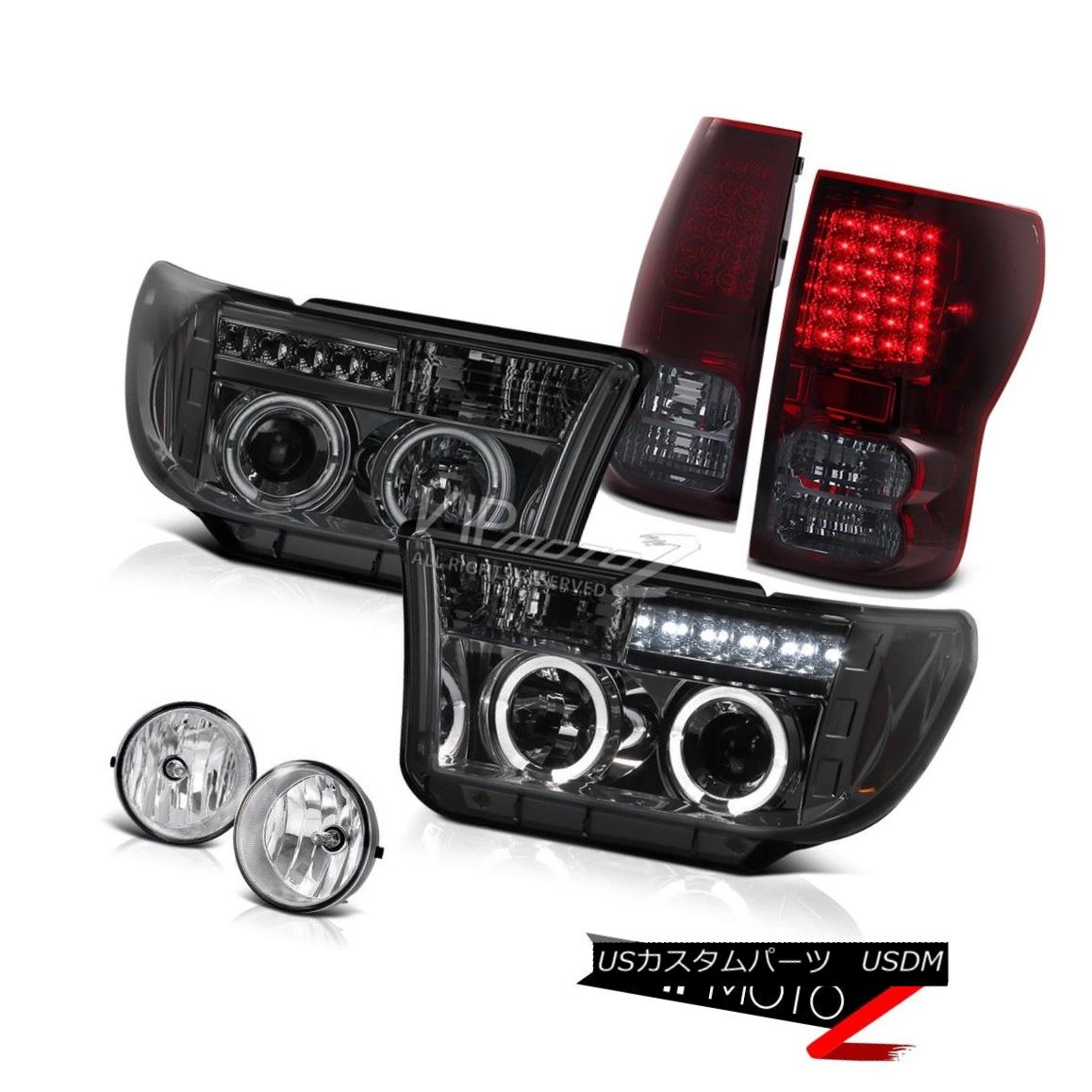 テールライト Halo Projector Smoke Headlight+Led Tail Light+Fog Lamp Toyota Tundra 07-13 ハロープロジェクター煙ヘッドライト+ Ledテールライト+フォグランターToyota Tundra 07-13 【並行輸入品】 74,597円