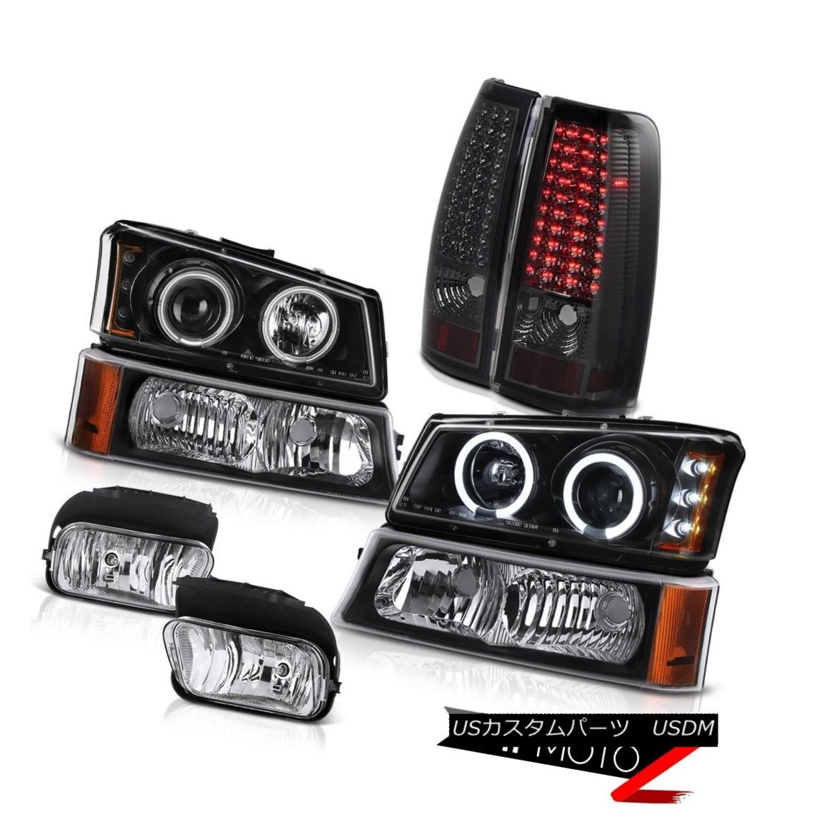 テールライト 2003-2006 Silverado WT DRL CCFL Halo Headlight Smoked L.E.D Taillamp Driving Fog 2003-2006 Silverado WT DRL CCFL HaloヘッドライトスモークL.E.D Taillamp Driving Fog 【並行輸入品】