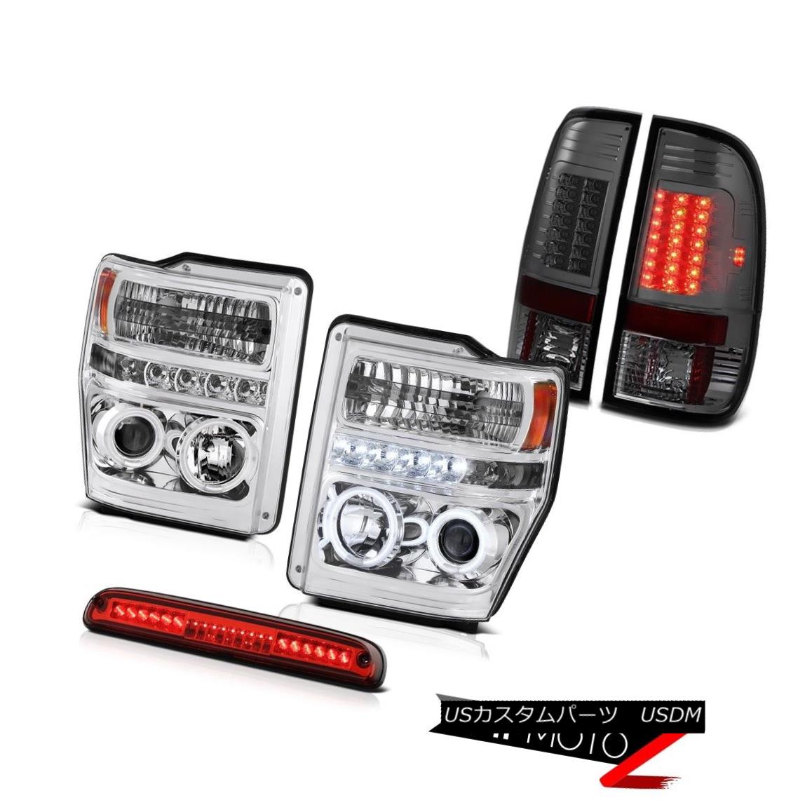テールライト Euro CCFL Headlights Smoke Tail Lights LED High Brake Cargo 2008-2010 F250 6.8L ユーロCCFLヘッドライト煙テールライトLEDハイブレーキ貨物2008-2010 F250 6.8L 【並行輸入品】