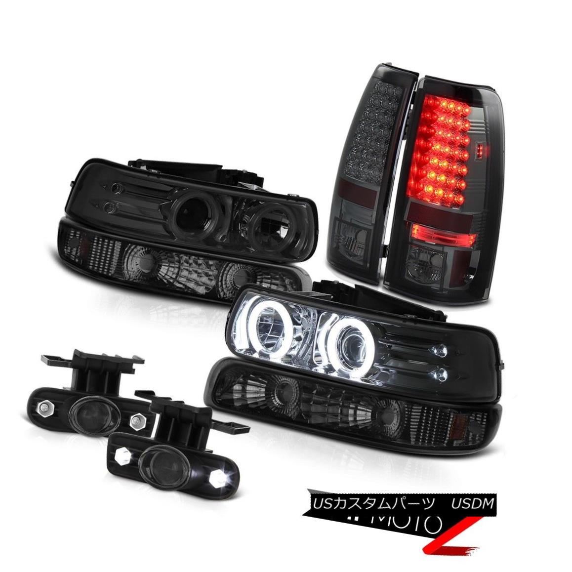 テールライト Projector Halo Bumper Smoke LED Tail Lights Foglights 1999-2002 Silverado 4WD プロジェクターHaloバンパースモークLEDテールライトフォグライト1999-2002 Silverado 4WD 【並行輸入品】