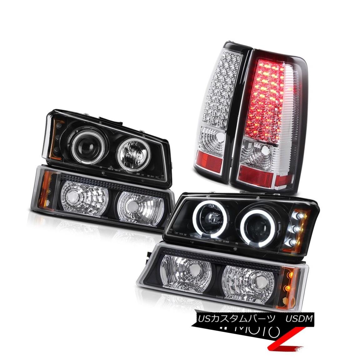 テールライト C.C.F.L Angel Eye Headlights Infinity Black Parking Taillight 03-06 Silverado LS C.C.F.Lエンジェルアイヘッドライトインフィニティブラックパーキングテールライト03-06シルバラードLS 【並行輸入品】