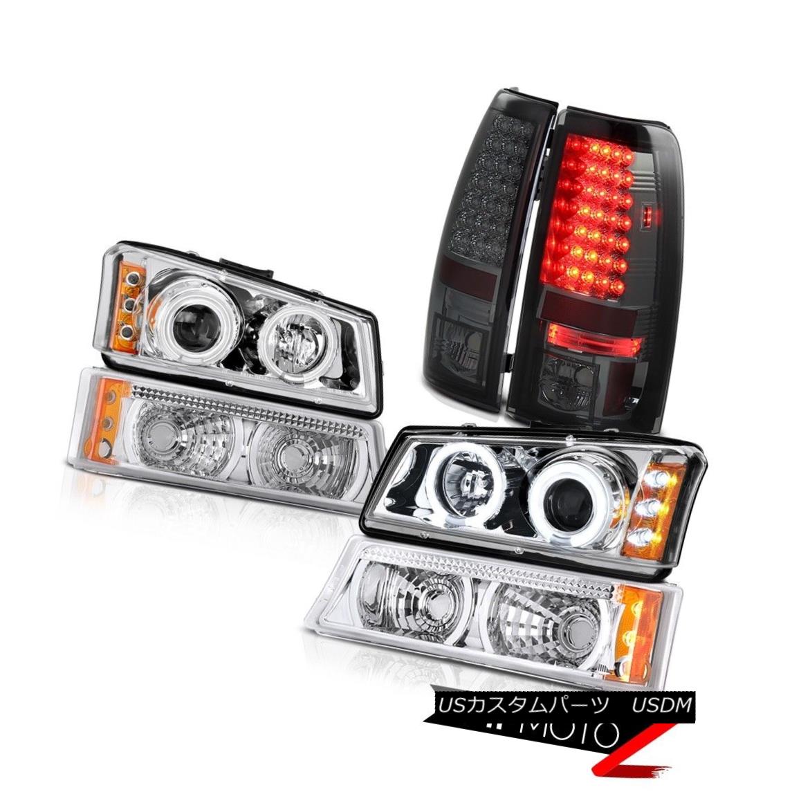 テールライト Brightest CCFL Halo Headlight Signal Brake Tail Light 2003-2006 Silverado 3500HD 最も明るいCCFLハローヘッドライト信号ブレーキテールライト2003-2006シルバラード3500HD 【並行輸入品】